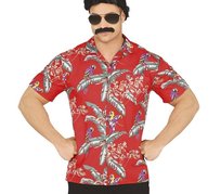 Koszula Hawajska Czerwona-M