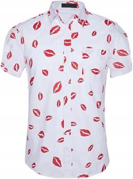 Koszula Hawajska Męska Na Lato Wakacje Przewiewna Bawełna Island Vibes r.M - Island Vibes