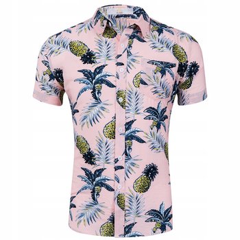 Koszula Hawajska Męska Na Lato Wakacje Przewiewna Bawełna Island Vibes XXL - Inna marka