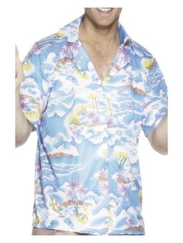 Koszula Hawajska Niebieska - L