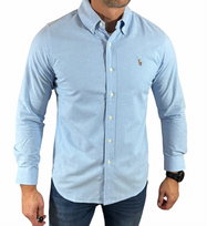 Koszula męska  classic fit błękitna Ralph Lauren 710548535 XXL