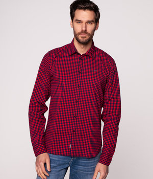 Koszula męska regular REY KL10 RED-XXXL - Lee Cooper