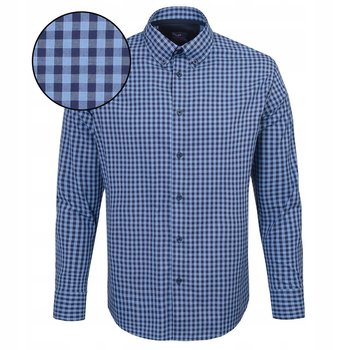 Koszula Męska w Krateczkę z Długim Rękawem Slim Fit Pako Jeans - Pako Jeans