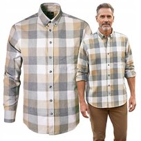 KOSZULA Męska z Długim Rękawem FLANELA Bawełniana Regular Fit Pako Jeans