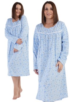 Koszula Nocna bawełna 2XL Vienetta z długim rękawem - Vienetta