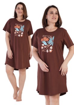 Koszula Nocna bawełna 3XL Vienetta duże rozmiary - Vienetta