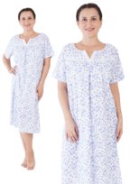 Koszula Nocna bawełniana 1XL Vienetta z krótkim rękawem duże rozmiary +size Vienetta