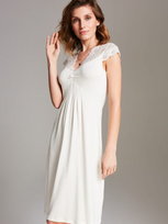 KOSZULA NOCNA S003 01 - krem 2XL OHZUZA