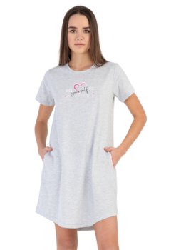 Koszula Nocna Vienetta bawełniana XL kieszenie krótki - Vienetta