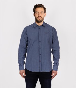 Koszula regular z długim rękawem REY KZ42 BLUE-XXL - Lee Cooper