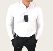 Koszula slim fit ze stójką biała EGO01 4XL Ego