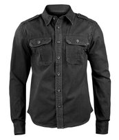koszula VINTAGE SHIRT LONGSLEEVE black-XXL Inna marka