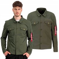 Koszula wierzchnia Alpha Industries Overshirt 108123 142 Ciemnooliwkowa XL Inna marka