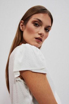 Koszula z ozdobnymi rękawami-46 - Moodo