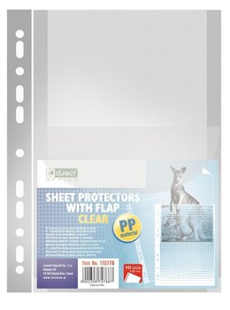 Koszulka A4 Poszerzana Z Klapką 170Mic 10Szt D.Rec - D.RECT