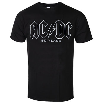 koszulka AC/DC - 50 YEARS LOGO HISTORY (BLACK)-L - Inna marka