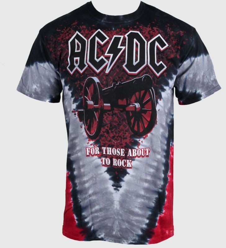 Maglietta Ufficiale Donna AC/DC Cannon Swig - 100% Cotone, Serigrafata, Taglie Dalla Small Alla XXL