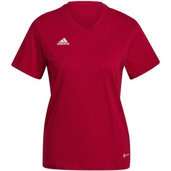 Koszulka adidas Entrada 22 Tee W HC04 (kolor Czerwony, rozmiar 2XS) - Adidas