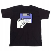 KOSZULKA AMIGA RETRO PREZENT GRA L 0254 CZARNA JHK