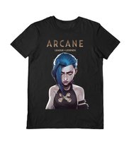 Koszulka Arcane Jinx rozmiar M unisex na prezent dla fanów anime