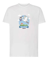 Koszulka Baby Shower Personalizowana Przyjęcie Chłopiec Biały L