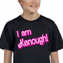 Koszulka Barbie I Am Kenough Ken 116 Czarna 3299