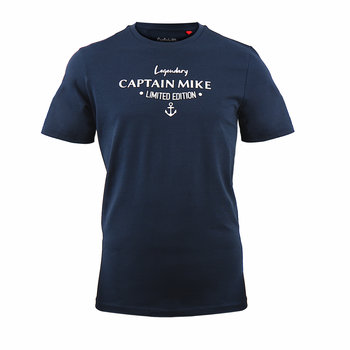 Koszulka bawełniana męska T-shirt granatowa Captain Mike® M - Captain Mike