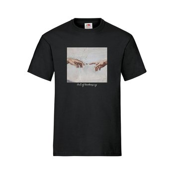 Koszulka bawełniana z nadrukiem Stworzenie Adama | Art of Beekeeping (czarna) - wzór KA49 L - BEE&HONEY