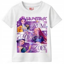 Koszulka biała dziecięca KPopowe Łowczynie Demonów Huntrix Saja r. 134