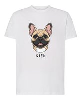Koszulka Buldog francuski Personalizowana Pupil Pies Biały XL