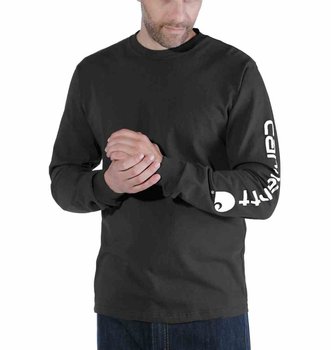 Koszulka Carhartt Logo Long Sleeve Black XL - Carhartt