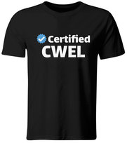 Koszulka Certyfied C.W.E.L, Śmieszny t-shirt na Prezent, roz. M