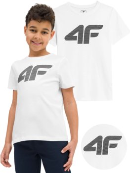Koszulka chłopięca 4F biały - 4F