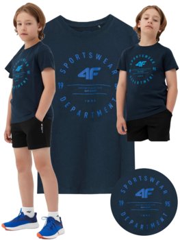 Koszulka chłopięca 4F granat - 4F
