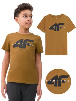 Koszulka chłopięca 4F jasny brąz - 4F