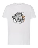 Koszulka Chyba tu nie pasuje Krowy Indywidualizm Prezent Biały L