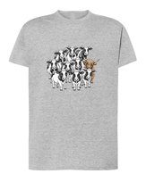 Koszulka Chyba tu nie pasuje Krowy Indywidualizm Prezent Szara XL