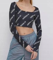 Koszulka damska ADIDAS LONGSLEEVE CROP sportowa treningowa długi rękaw Adidas