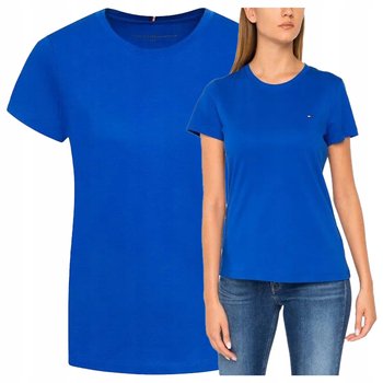 Koszulka Damska Basic Niebieska T-shirt Sportowa Premium Tommy Hilfiger M - Tommy Hilfiger