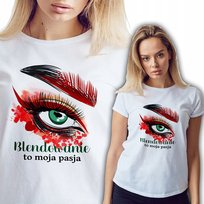 Koszulka Damska Biała BLENDOWANIE TO PASJA Wz -L