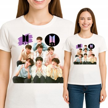 Koszulka DAMSKA BTS Zespół KPOP Dla Fanki Jakość Premium S 3539 - FRUIT OF THE LOOM