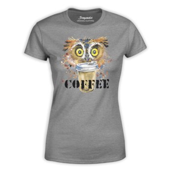 Koszulka damska COFFEE sowa i kawa-S - 5made