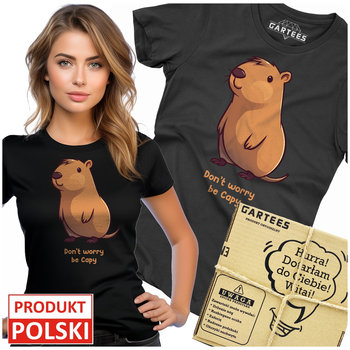 Koszulka Damska Don'T Worry Be Capy Kapibara Capybara Style Tshirt Nadruk - Gartees
