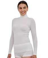 Koszulka damska golf z wełną Brubeck COMFORT MERINO BRUBECK