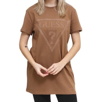 Koszulka damska Guess Dianna Long t-shirt luźny bawełniany-L - GUESS