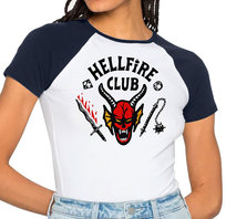 KOSZULKA DAMSKA HELLFIRE CLUB STRANGER THINGS PREZENT NA URODZINY XXL Inna marka