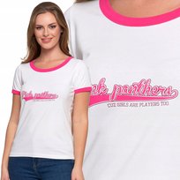 KOSZULKA DAMSKA KRÓTKI RĘKAW BAWEŁNIANY TOP T-SHIRT Z NAPISEM MORAJ L PATT1