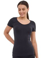 Koszulka damska krótki rękaw z wełną Brubeck COMFORT MERINO BRUBECK
