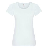 Koszulka damska Ladyfit Original Fruit of the Loom - Biały S FRUIT OF THE LOOM