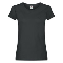 Koszulka damska Ladyfit Original Fruit of the Loom - Czarny S FRUIT OF THE LOOM